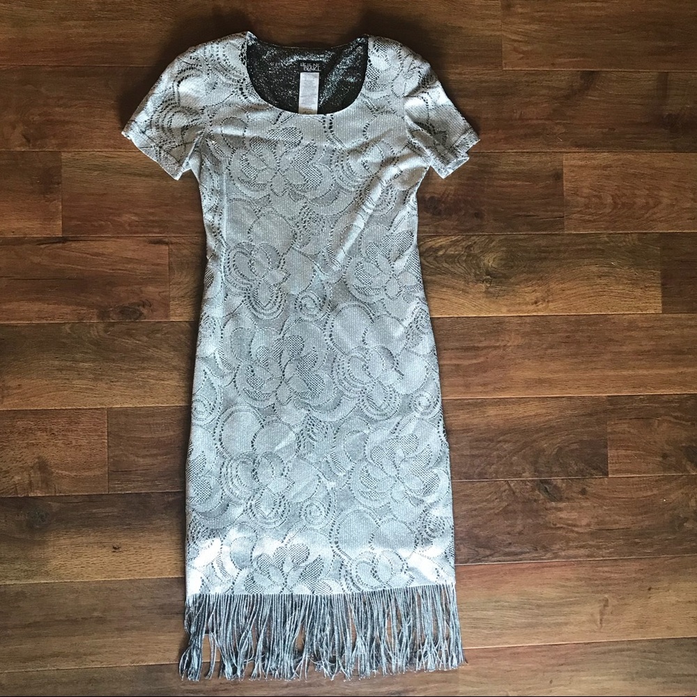 Vintage Helene Blake Dress - Silver / Size 6